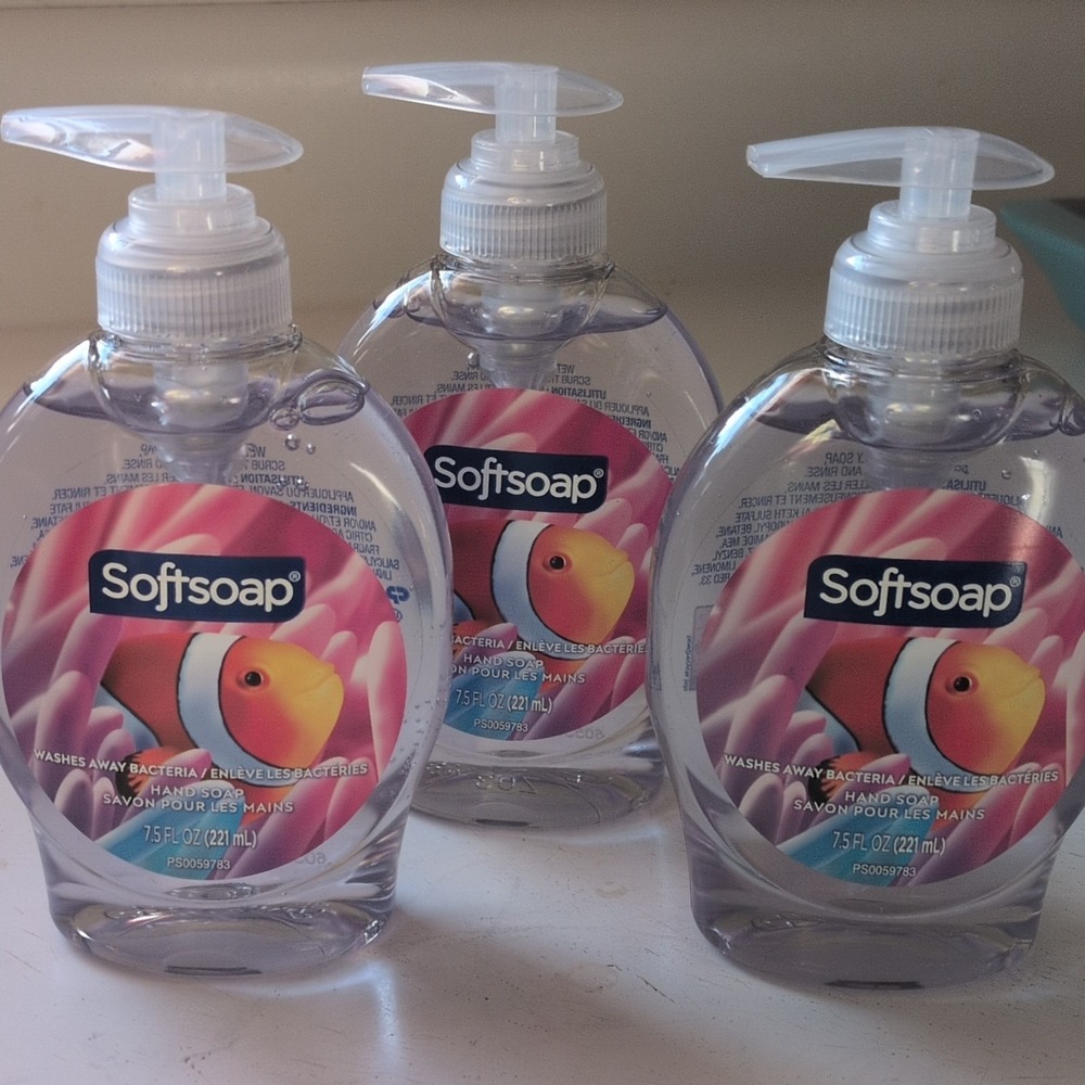 Softsoap Liquid‎ Hand Soap Fish Pattern 7.5 fl oz Pack of 3